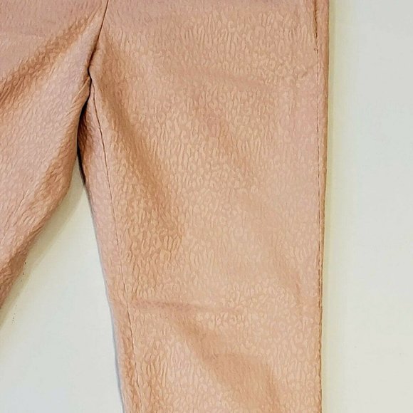 NWOT ZARA GIRLS TAPERED SKINNY PANTS - SIZE 13 14 (12) PINK - TEXTURED FABRIC - Picture 3 of 6